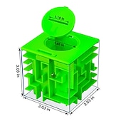 cheap Magic Cubes-2 Pack Maze Piggy Bank Funny Money Jars Money Maze Puzzle Box Perfect Money Holder Puzzle and Brain Teasers for Teenagers and Adults