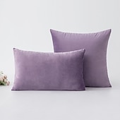 levne Trendy polštáře-dekorativní přehazovací polštáře 1 ks povlaky na polštáře sametový povlak na polštář jednobarevný moderní čtvercový sešívaný tradiční klasický růžový modrá šalvěj zelená fialová žlutá