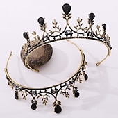 economico Accessori indossabili-corona di regina barocca gioiello - strass platino corone giubilari e diademi per donna, accessori per capelli per feste in costume con pietre preziose,elisabetta