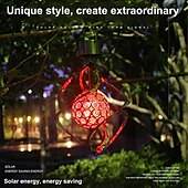 baratos Luzes de paisagem-Carrilhão de vento solar led 7 cores luz pendurada em mudança decoração de jardim para casa pátio ao ar livre luzes de sinos de vento penduradas