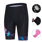 abordables Pantalones, shorts y faldas de mujer-Mujer Geométrico Pantalones cortos bicicleta Culotte Ciclismo Bicicleta Pantalones Cortos Acolchados Prendas de abajo MTB Bicicleta Montaña Ciclismo Carretera Deportes Almohadilla 3D Ciclismo Secado