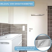 abordables Barres repose-serviettes-Porte-Serviettes Sans Perçage, Pporte-Serviettes Mural en Acier Inoxydable 304 pour Salle de Bain et Cuisine, Support Mural Autocollant pour Meubles de Salle de Bain