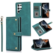 economico Cover Samsung-telefono Custodia Per Samsung Galaxy S24 S23 S22 S21 S20 Plus Ultra A32 Nota 20 10 S25 Ultra Borsa a mano Porta carte di credito con tracolla regolabile con tracolla rimovibile con cinturino da polso