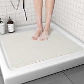 billige Antiskli baderomsmatte-dusjmatte for innvendig dusj, loofah-badematte sklisikker anti-mugg antibakteriell myk pvc-badekarmatte for våte dusjområder på badet
