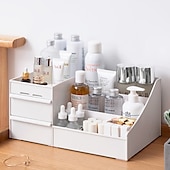 cheap Jewelry &amp; Cosmetic Storage-Drawer Makeup Storage Box Cosmetic Storage Box Desktop Dresser Organizer Container Jewelry Lipstick Cosmetics Storage Rack Large Capacity