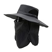 رخيصةأون أغطية الرأس في الهواء الطلق-قبعة الشمس قبعة دلو قبعة الصيد قبعة حماية من الأشعة فوق البنفسجية واقي شمسي حماية UV الصيف الربيع حافة واسعة مع غطاء الوجه وغطاء العنق رجالي نسائي صيد السمك نشاط