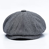 cheap Accessories and More-The Great Gatsby Gangster Retro Vintage Roaring 20s 1920s Beret Hat Men&#039;s All Costume Hat Vintage Cosplay Event / Party Festival Hat New Year