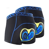 tanie Męskie szorty, rajstopy i spodnie-Męskie Jednokolorowe Bielizna rowerowa Rower Spodenki snowboardowe Kolarstwo górskie Kolarstwie szosowym Sport Wkładka 3D Kolarstwo Szybkie wysychanie Odprowadza wilgoć Żółty Czerwony Odzież Odzie