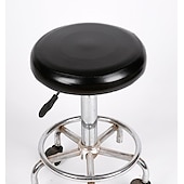 cheap Chair Cover-Round 100% Waterproof Bar Stool Seat Covers Washable Stool Cushion Slipcover Elastic Bar Chair Covers Pu Leather for Coffe Party Bar Restrant