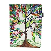 זול נרתיק iPad-לוּחַ כיסויים מכסים ל עבור Apple אייפד אייר 5 ipad 9th 8th 7th Generation 10.2 inch מסתובב360מעלות מגנטי עמיד בזעזועים פרפר פנדה נוף TPU עור PU
