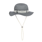 cheap Outdoor Headwear-Fishing Sun Boonie Hat Waterproof Summer UV Protection Safari Cap Outdoor Wide Brim Hunting Hat Army Green Dark Green Khaki for Hunting Fishing Climbing Bucket Hat