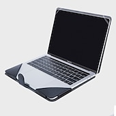 お買い得  ラップトップバッグ、ケース、スリーブ-MacBook ケース と互換性があります Macbook Air Pro 13.3 インチ ハード PUレザー 純色