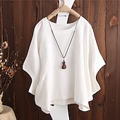 economico Magliette-Per donna maglietta Blusa Liscio Vintage Streetwear Mezza manica Girocollo Top regolari Giornaliero Per uscire Fine settimana Nero Bianco Giallo Rosa Rosso Primavera Autunno