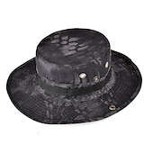 abordables Gorros-gorra táctica del ejército de camuflaje para hombres y mujeres sombrero boonie militar sombrero para el sol sombrero de pesca gorra de ala ancha al aire libre protección uv transpirable secado rápido sombrero que absorbe el sudor para la caza pesca escala