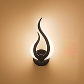 cheap Wall Lights-LED Wall Light Indoor Wall Lamp 2PCS Modern Acrylic Black Wall Mounted Wall Lamp Suitable for Home Office Bar AC85-265V
