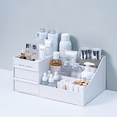cheap Jewelry &amp; Cosmetic Storage-Drawer Makeup Storage Box Cosmetic Storage Box Desktop Dresser Organizer Container Jewelry Lipstick Cosmetics Storage Rack Large Capacity