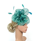 billige Tilbehør og mer-Retro / vintage 1950-tallet 1920-tallet Hodeplagg Party-kostyme Fascinator-hatt Dame Maskerade Fest / aften Utdrikningslag Voksne Hodeplagg