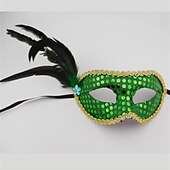 abordables Mascarilla-Máscara de mascarada chapada en oro unisex, accesorios de boda, accesorio de disfraz de fiesta de mardi gras