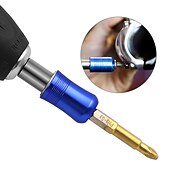 cheap Drill Bit Set-1/4 Inch Blue Hex Shank Automatic lock Screwdriver Bit Extension Rod Quick Release Magnetic Lengthen Batch Head Rod 60mm 100mm 150mm