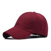 economico Cappelli-1 pz berretto unisex casual solido curvo visiera parasole berretto da baseball cappelli di snapback regolabili per le donne uomini hip hop cap street papà cappello