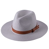 cheap Hats-Women&#039;s Cowboy Hats 1pcs Basic Brown Band Western Hats