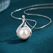 abordables Colliers-Collier Perle Imitation Perle Zircon Femme Mode simple Classique Adorable Mariage Forme Géométrique Colliers Tendance Pour Soirée Cadeau