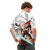 cheap Cartoon &amp; Movie Character Graphic-Genshin Impact Kaedehara Kazuha T-shirt Anime Cartoon Anime 3D Harajuku Graphic Kawaii For Couple&#039;s Men&#039;s Women&#039;s Adults&#039; Back To School 3D Print