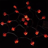 cheap Battery String Lights-1.5-20M Love Heart String Lights Good Wishes Proposal Confession Love Lantern Bedroom Room Creative Hanging Lamp LED String Lights Holiday Lights Outdoor Creative Party Batteries Powered 1Set