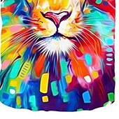 billiga Pojkens 3D-djur-Pojkar 3D Djur Lejon T-shirt Kortärmad 3D-tryck Sommar Vår Aktiv Sport Mode Polyester Barn 3-12 år Utomhus Dagligen Normal