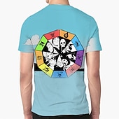 billige Tegneserie- og filmkaraktergrafikk-One Piece Monkey D. Luffy T-skjorte Anime Tegneserie Animé 3D 3D Harajuku Graphic Til Par Herre Dame Voksne Tilbake til Skolen 3D-utskrift