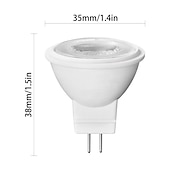 Χαμηλού Κόστους Λάμπες-4 τεμ. mr11 gu4.0 bi-pin led λαμπτήρας 3w προβολείς 300lm για οριζόντιο φως εσοχή τροχιάς 30w ισοδύναμο αλογόνου ac/dc12v