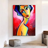 economico Ritratti-Mintura Figura Fatta A Mano Pittura A Olio Su Tela Decorazione Della Parete Di Arte Moderna Immagine Astratta Per La Decorazione Domestica Pittura Arrotolata Senza Cornice Non Allungata