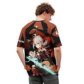cheap Cartoon &amp; Movie Character Graphic-Genshin Impact Kaedehara Kazuha T-shirt Anime Cartoon Anime 3D Harajuku Graphic Kawaii For Couple&#039;s Men&#039;s Women&#039;s Adults&#039; Back To School 3D Print