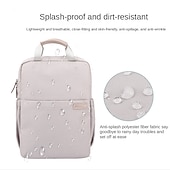baratos Bolsas, estojos e luvas para laptop-mochilas para laptop 14 15,6 polegadas compatíveis com macbook air pro, hp, dell, lenovo, asus, acer, chromebook notebook à prova d&#039;água poliéster à prova de choque cor sólida para viagens, presente