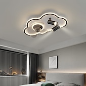 cheap Dimmable Ceiling Lights-Ceiling Light LED Minimalist Bedroom Cloud Ceiling Fan Lamp Simple Modern With Spotlight Home Dining Room Ceiling Fan Integrated Ceiling Lamp
