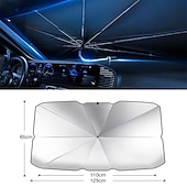 preiswerte Sonnenblenden &amp; Visiere fürs Auto-Auto Innenraum Auto Sonnenschirm Auto Windschutzscheibenabdeckung UV Schutz Sonnenschutz Frontscheibe Innenschutz Klappschirm