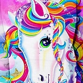 abordables Dessins animés 3D de fille-Fille 3D Animal Licorne Sweat à capuche manche longue 3D effet Printemps Automne Mode Vêtement de rue Adorable Enfants 3-12 ans Extérieur du quotidien Intérieur Standard