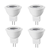 Χαμηλού Κόστους Λάμπες-4 τεμ. mr11 gu4.0 bi-pin led λαμπτήρας 3w προβολείς 300lm για οριζόντιο φως εσοχή τροχιάς 30w ισοδύναμο αλογόνου ac/dc12v