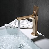 abordables Robinets de lavabo-robinet de lavabo de salle de bain - robinets de bain monotrou classiques électroplaqués