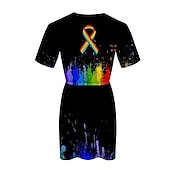 cheap Pride-Dress Rainbow 3D Party Graphic for Women's Adults' 3D Print  for Carnival Pride Parade Pride Month
