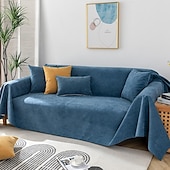 cheap Sofa Blanket-Waterproof Couch Covers Sofa Towel Blanket Farmhouse Slipcovers For Dogs Pet,Sectional Sofa Cover For Love Seat,L Shaped,3 Seater,Arm Chair,Washable Couch Durable Protector