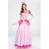 halpa Naisten puvut-Satuteema Prinsessa Peach Cosplay-Asut Loma mekko Makea Elokuva-cosplay for Naisten Aikuisten Naamiaiset Tyttöjen polttarit
