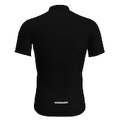 preiswerte Radtrikot Herren-Herren Radtrikot fahrradbekleidung Fahrradtrikot Kurzarm Fahhrad Trikot Shirt mit 3 Gesäßtaschen MTB Mountain Rennrad Atmungsaktiv Schnelltrocknend Feuchtigkeitsableitung Reflexstreiffen Schwarz Rot