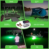 preiswerte Unterwasserlampen-Unterwasser-Angellicht Tauch-Fischsucherlampe cob led innovatives kompaktes Design mit 5m Kabel 1St