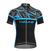 economico Maglie da uomo-Per uomo Maglia da ciclismo Manica corta Bicicletta Maglietta / Maglia Superiore con 3 tasche posteriori Ciclismo da montagna Cicismo su strada Traspirante Asciugatura rapida Traspirazione umidit