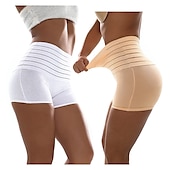 ieftine Lenjerie de modelare-corset chiloți de control pentru femei haine modelate alergare la birou sală de sport yoga negru alb kaki bumbac sport respirabil cu cusături control burtă push up culoare uni toate anotimpurile