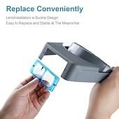 ieftine Papetărie-lentilă dublă montată pe cap lupă ochelari cască lupă lupă citire pentru ceas instrument reparare jucării educative cadou