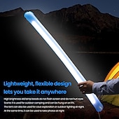 cheap Camping Lights &amp; Lanterns-LED Camping Light Outdoor Inflatable Tube Light Portable Foldable USB Interface Tube Light Outdoor Emergency Travel Hiking Camping Tent Light Emergency Lighting