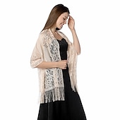 abordables Châles et étoles femme-châles pour femmes&amp;amp;enveloppements fête mariage anniversaire camel rouge rose écharpe fleur / automne / hiver / printemps / été / polyester