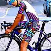 رخيصةأون السراويل القصيرة والجوارب والسراويل الرجالية-رجالي هندسي شورت ركوب الدراجات شورات الدراجة دراجة هوائية مريلة السراويل قيعان دراجة جبلية دراجة الطريق رياضات 3D وسادة ركوب الدراجات سريع جاف رطوبة فتل أرجواني سباندكس ملابس ملابس ركوب الدراجات